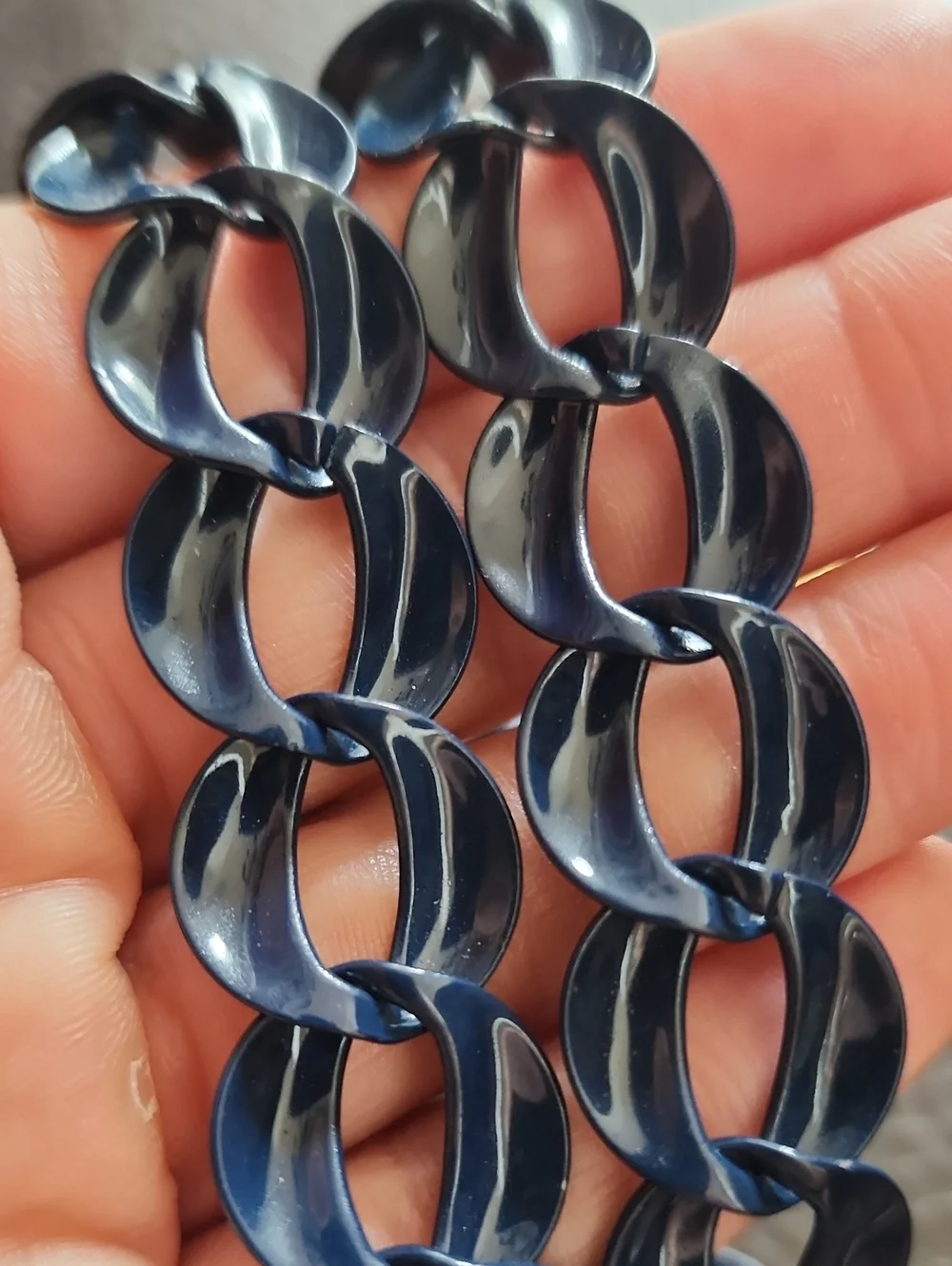 VTG Napier Blue Enamel Necklace